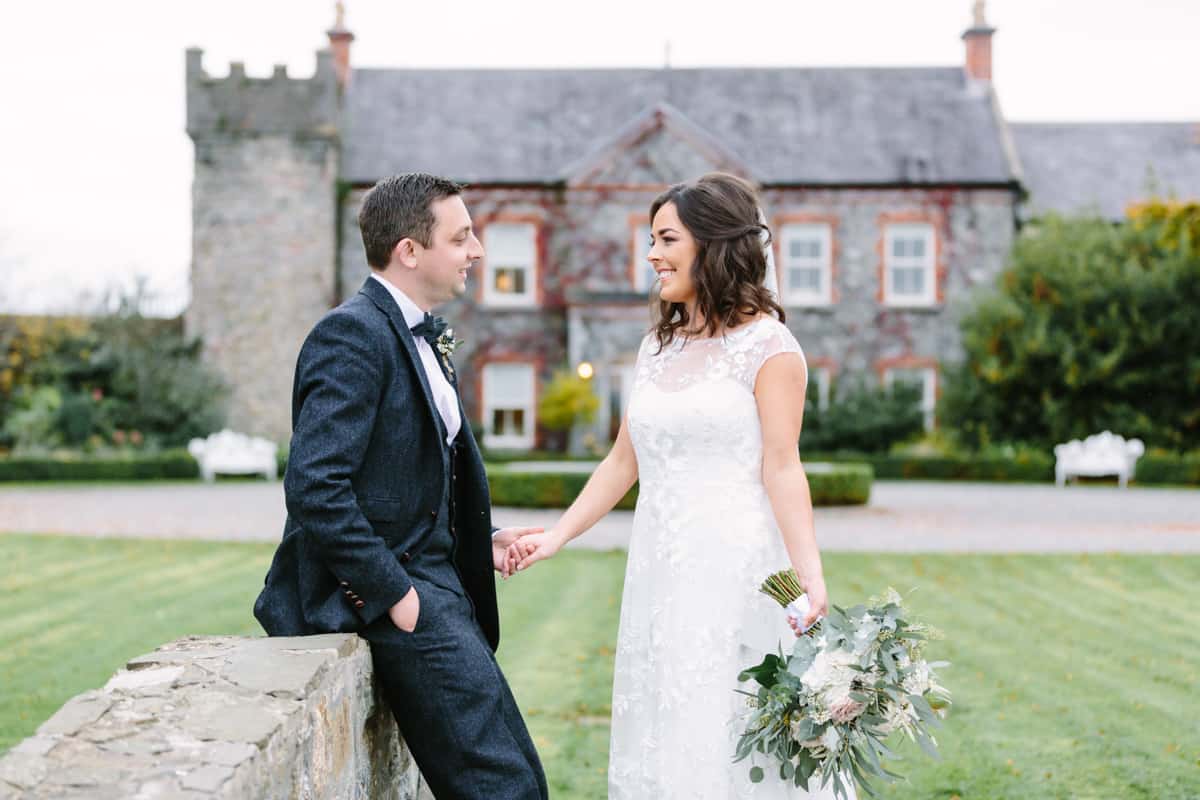 Bride and groom at Ballymagarvey Village